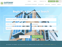 Tablet Screenshot of gatewayrentals.com